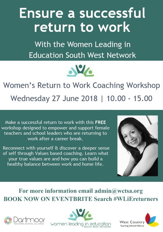 Women Returning To Work Coaching Workshop West Country Teaching